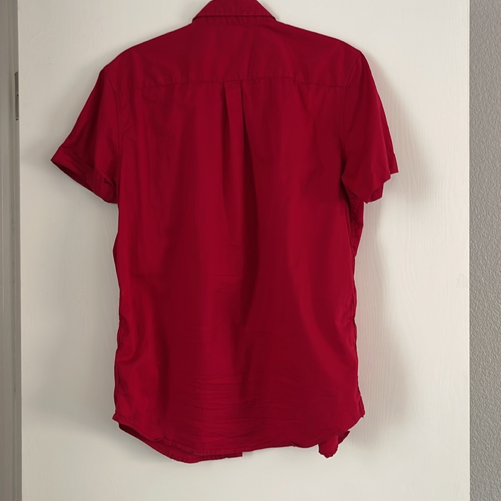 Red button down - Picture 4 of 4